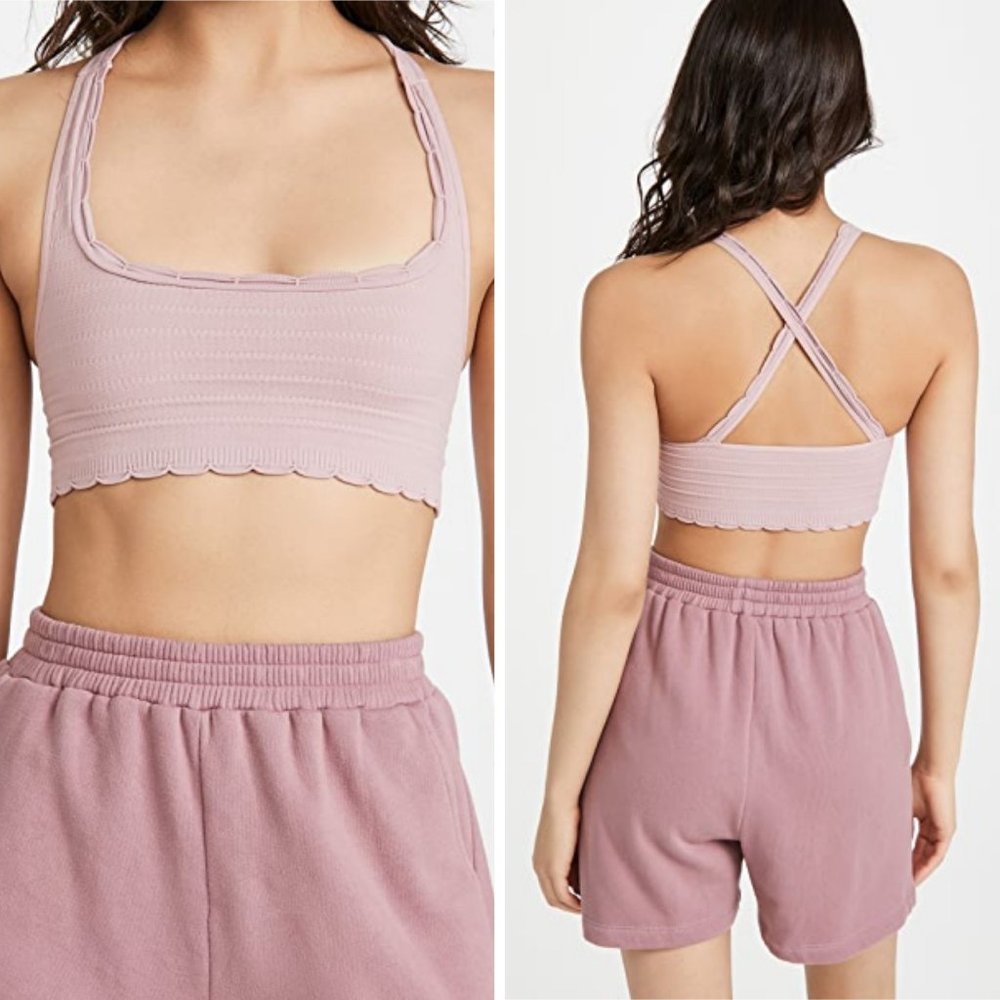 NEW Free People Salida Seamless Bralette Rose
